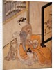 Courtesan and her Lover Reading a Letter, a Parody on an Incident in the Chushingura by Suzuki Harunobu