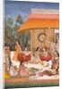 Ladies feasting and drinking wine by Unknown