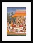 Ladies feasting and drinking wine by Unknown