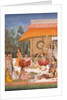 Ladies feasting and drinking wine by Unknown