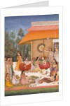Ladies feasting and drinking wine by Unknown