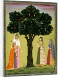 A young princess and her companions. India, 18th century by Unknown