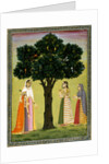 A young princess and her companions. India, 18th century by Unknown