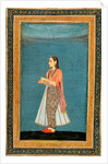 A lady with a wine flask and cup by Unknown