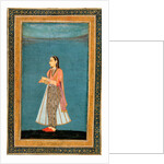 A lady with a wine flask and cup by Unknown