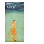 A lady holding a flower by Unknown