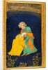 A mullah bowing down to a man in Iranian dress by Unknown