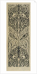 Mirrored pattern of birds and branches by C.F.A. Voysey