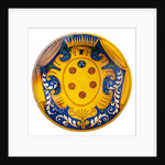 Dish depicting the coat of arms of House of Medici. Caffaggio, Italy, late 16th century by Unknown