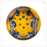 Dish depicting the coat of arms of House of Medici. Caffaggio, Italy, late 16th century by Unknown