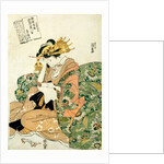 A High-ranking courtesan writing a love letter by Utagawa Kunisada