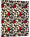 Pears and Cherries furnishing fabric by Bruce James Talbert