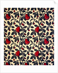 Pears and Cherries furnishing fabric by Bruce James Talbert