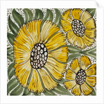 Yellow flowers by William Frend De Morgan