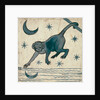 Monkey looking at reflected moon by William Frend De Morgan