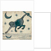 Monkey looking at reflected moon by William Frend De Morgan