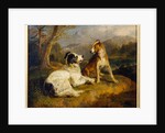 The Two Dogs by Edwin Henry LandseerRA) (Sir