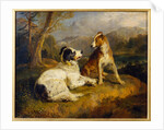 The Two Dogs by Edwin Henry LandseerRA) (Sir