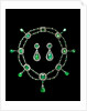 Necklace and earrings by Unknown