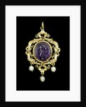 Pendant cameo of Medusa with the Gatacre Jewel by Unknown