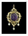 Pendant cameo of Medusa with the Gatacre Jewel by Unknown