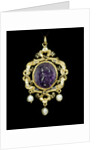 Pendant cameo of Medusa with the Gatacre Jewel by Unknown