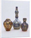 Bottle and vases by William De Morgan
