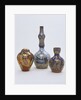 Bottle and vases by William De Morgan