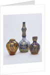 Bottle and vases by William De Morgan