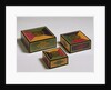Group of three square boxes by Jin-sun Kim