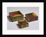 Group of three square boxes by Jin-sun Kim