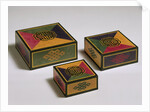 Group of three square boxes by Jin-sun Kim