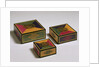 Group of three square boxes by Jin-sun Kim