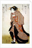 A Geisha in a Hurry by Utagawa Kuniyasu