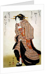 A Geisha in a Hurry by Utagawa Kuniyasu