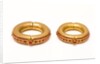 Pair of bangles set with rubies by Unknown