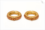 Pair of bangles set with rubies by Unknown