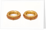 Pair of bangles set with rubies by Unknown