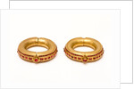 Pair of bangles set with rubies by Unknown