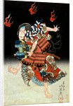 Nakamura Shikan II as Tadanobu by Shunbaisai Hokuei