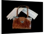 Handbag and glove by Unknown