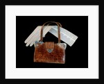 Handbag and glove by Unknown