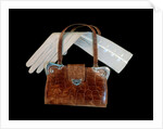 Handbag and glove by Unknown