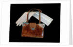 Handbag and glove by Unknown