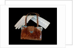 Handbag and glove by Unknown