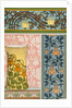 Columbines in ornament by Eugene Grasset