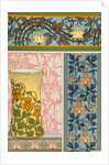 Columbines in ornament by Eugene Grasset