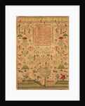The Lord's Prayer Sampler. England, 1752 by Elizabeth Cridland