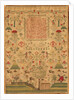 The Lord's Prayer Sampler. England, 1752 by Elizabeth Cridland