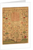 The Lord's Prayer Sampler. England, 1752 by Elizabeth Cridland